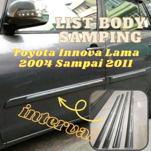 List Body Samping Mobil Toyota Innova Lama 2004-2011 Lis Body Abu