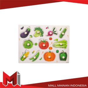 MallMainan-M324 Puzzle Kayu Knob Mainan Kayu Puzzle Angka Abjad Anak / Mainan Edukasi Anak Wooden Puzzle Kayu Animal / Wooden Toys Mainan Balok Kayu Import