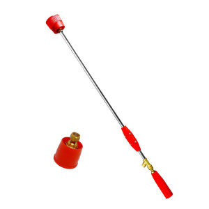 ก้านพ่นยาหมวกแดง หัวฝักบัว ด้ามพ่นยา (90เซนติเมตร) ก้านพ่นยาหัวฝักบัวสีแดง ปรับงอได้ หัวพ่นแบบฝักบัว หัวทองเหลือง ก้านพ่นยาสแตนเลส