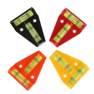 BHYJGD Vỏ nhựa Thước đo độ nghiêng mini Thước đo độ nghiêng Ngang Dọc Thước Thủy Cầu Tam Giác Bền bỉ Mục tiêu xanh Dụng cụ đo độ cân bằng Dành cho xe