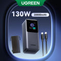 Sạc dự phòng UGREEN PB721 20000mAh Laptop Power Bank PD 130W Fast Charging for Dell Lenovo MacBook Air Samsung S24 iPhone 16 15 14 13 Pro Max for Pixel iPad Xiaomi Huawei Mobile Phones Power Adapter Model：35524. 