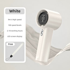 Kipas Mini 100 speed Mini Handheld Fan Portable Small Fan USB Charging Digital Display Travel Desktop Fan Gift