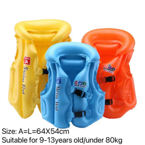 SUNLIGHT Inflatable Swim Vest for Kids Children Life Jacket Lifejacket for Toddlers Boys Girls Swimming Training Floaters ABC Pool School Step A B C Safety Swimming Vest Gear Summer Essentials for Pool and Beach