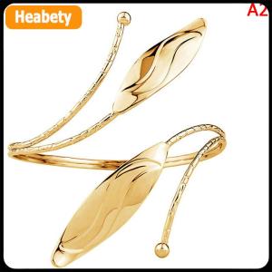 【2-3 ngày giao hàng】 Bohemian bướm lá quyến rũ trên vòng đeo tay chuỗi cánh tay kim loại Rỗng ra mô hình hình học cánh tay Retro Cuff Bangle Vòng đeo tay cơ thể