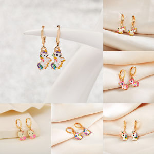 Y401 [COD]ANTING ANAK/DEWASA UNICORN LUCU ANTI LUNTUR FASHION EARRINGS AKSESORIS TERBARU 2021 MURAH ANTING TUSUK LITTLE PONY ANTI KARAT PERHIASAN TITANIUM