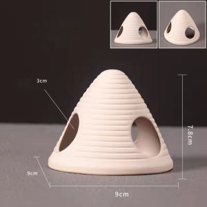GENENIC Decorative Aquarium Shrimp Hideaway Multi-style Ceramic Fish Hiding Shelter Shrimp Nest Multifunctional Breeding House Cave Landscaping