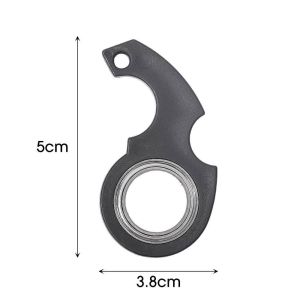 Rotating Toy Keychain Fingertip Luminous Keychain Anti-Anxiety Toy Relieves Stress Keyring Metal Key Chain Fidget Spinners