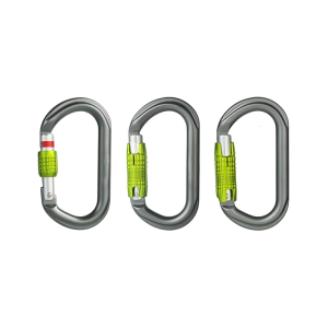 Aluminum Alloy 25KN D Shape Carabiner Backpacking Climbing Buckles with Screw Gate For Safe Climbing Sport and Adventure