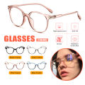 Fashion Eyeglasses Anti Blue Light Radiation Eyeglasses Round Frame Glasses Plain Mirror Glasses Korean Style Male Female for Student Women Lady. 