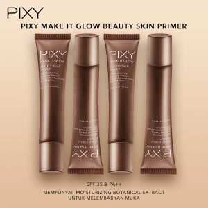 Primer Kulit Untuk Kecantikan: PIXY Make It Glow Beauty Skin Primer SPF35 & PA++ 25ml BY AILIN