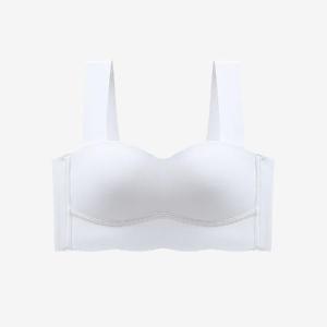 Set Pakaian Dalam Tank Top Tanpa Wayar Ultra Nipis Wanita Musim Panas Bra Tekan Tubi untuk Payudara Kecil untuk Liputan Payudara Sisi yang Selesa.