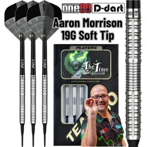 ONE80 SOFT TIP DART - 19G THE TIGER AARON MORRISON SIGNATURE 90% TUNGSTEN SOFT TIP DARTS (ARROW DART LEMBUT)