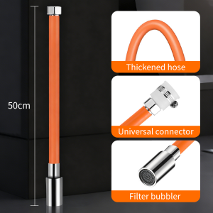 20/30/50cm Faucet Extension Extender 360° Free Bending Flexible Hose Water Tap Extension Hose Pemanjal Faucet 水龍頭 延伸器