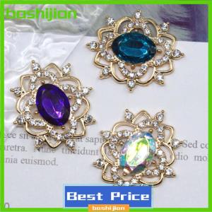 bashijian เครื่องประดับเพชรอัลลอยรูปวงรีขนาด27x31มม. เครื่องประดับสำหรับชุดแต่งงานแบบทำมืออุปกรณ์ประดับศีรษะเครื่องประดับอัญมณี