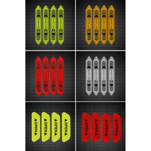 LEI สติกเกอร์สะท้อนแสงติดประตูรถยนต์ เทปเตือนความปลอดภัยตอนกลางคืนสติกเกอร์ตกแต่งประตู