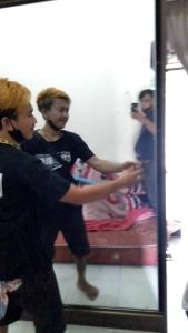 Lemari Pakaian Pintu 2 sleding Mirror Full cermin 2 X 2. Free Ongkir Jabodetabek