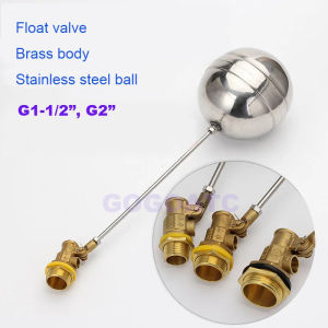 High quality DN40 DN50 Cold Hot Water Tank Liquid Level Metal Float Ball Valve 1-1/2 "2" Body brass toilet water ball