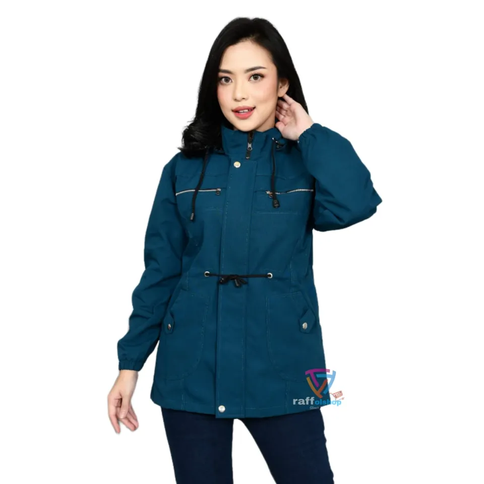 jaket parka wanita jumbo size M/L XL XXL hoddie bisa dilepas