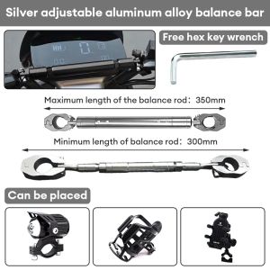 TorqPipe Cross bar for motorcycle Aluminum Alloy Extension Bracket Adjustable Bold Upgrade Version