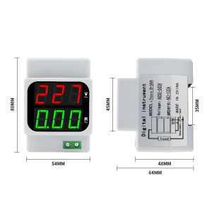 220V Digital Dual Display Voltage Ampere Meter AC1-120A 50-500V LED Voltmeter Ammeter