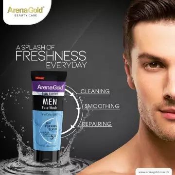 Arena Gold Men Skin Expert Face Wash Cleanser Specially for