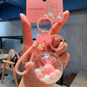 THANKSKY ของสะสมได้ จี้ตุ๊กตา My Melody ลูกบอลอะคริลิคพีวีซี มายเมโลดี้ พวงกุญแจเมโลดี้สีชมพู นุ่มนุ่มๆ พวงกุญแจรถกุญแจ ตุ๊กตาลูกบอลโปร่งแสง Melody ของขวัญสำหรับเด็ก
