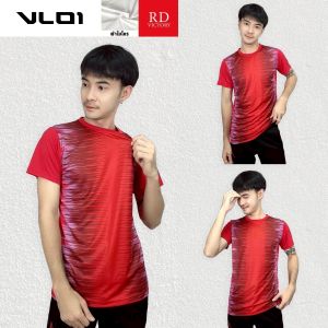 เสื้อออกกำลังกาย เสื้อแข่งขัน เสื้อพิมพ์ลาย เสื้อซ้อม ผ้าไมโคร VL01