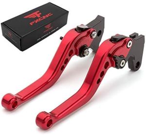 FXCNC CNC Aluminum Short Adjustable Brake Clutch Levers Compatible with YFM700 Raptor 700 R 2008-2022 YFZ450 YFZ450R YFZ450X 2008- YFM250 Raptor 2008-2013 Raptor 250R 2011