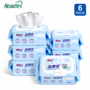【Rainbow Culture】 【3/6Packs】心相印Hearttex Wet Toilet Paper 80 Sheets Moist Wipes for Bathroom Personal Cleansing Travel