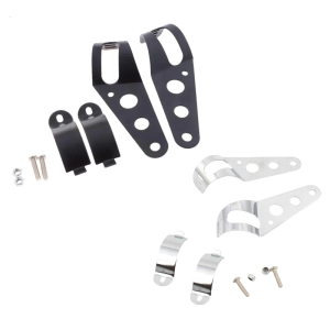 Motorbike Modification Accessory Headlight Mount Bracket Holder Adjustable Headlight Lamp Ear Bracket Easy Installation