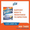 SCOTTS Cod Liver Oil 500 Capsules. 