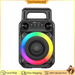[Ueb Flagship Mall]BT Speaker Stereo Sound Portable Speaker with Microphone Karaoke Speaker Suitable for Home Theater Outdoor Dance Party