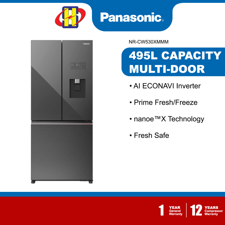 Panasonic Refrigerator (495L) AI ECONAVI Inverter PRIME+ EDITION