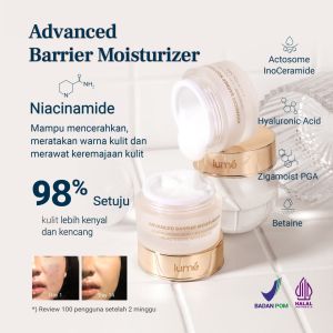 Perawatan Wajah LUME Advanced Barrier Moisturizer Lumecolors Mencerahkan Melembabkan Melembutkan Menyegarkan Merawat Meremajakan Kulit Wajah BPOM Original Halal