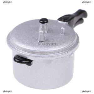 [COD] yixiayun Cooking Utensil Pressure Cooker Kitchen Tools 1:12 Scale Dollhouse Miniature