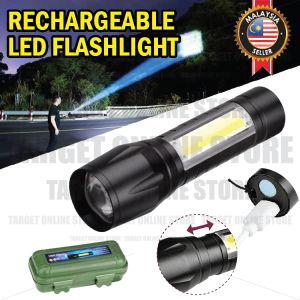 Mini Rechargeable Torchlight Flashlight Tactical Outdoor Zoomable 3 Modes/Lampu Suluh Mini Boleh Cas