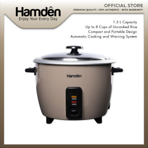 Hamden HDRC-15 1.5L Rice Cooker without Steamer Mocha