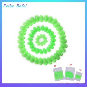[Feibe Befei] 100X Glow Beads Rigs Making Soft Luminous Fishing Bead Oval Shaped 5mm 8mm 10mm