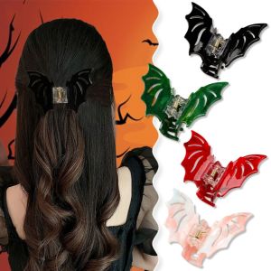 YUCHEN Halloween Bat Claw Clip Korean Style Y2k Bat Wing Hair Claw Gifts Barrettes Bat Hairpin Girls
