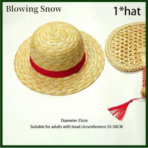 Blowing หมวกฟางลายการ์ตูนลูฟี่อะนิเมะสองมิติแบบดั้งเดิมหมวกกันแดดของขวัญวันเกิดที่ดีที่สุด