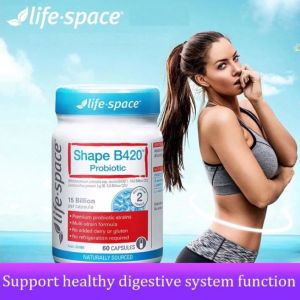 Life Space Shape B420™ Probiotic ไลฟ์สเปซ โปรไบโอติก อาหารเสริมช่วยในเรื่องย่อยอาหารและมีส่วนช่วยลดไขมัน 60Caps