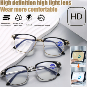High Definition Anti-Bluelight Presbyopia Glasses Business Wide Presbyopia Glasses防蓝光宽框老花镜