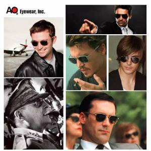 Kacamata Anti UV Pilot Sunglass Fashion Keren Pria Wanita Terbaru AO8054 | Kacamata Pria Gaya Hitam