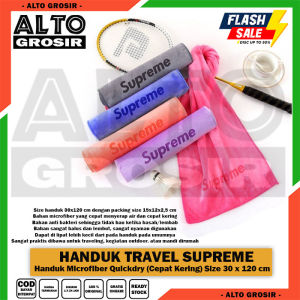Handuk Traveling Microfiber Handuk Travel Quickdry Handuk Camping Hiking Outdoor Anti Bakter Bacterial Cepat Kering size 30x120 cm