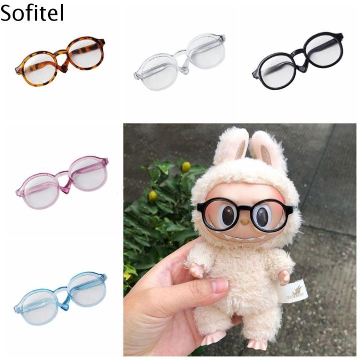 SOFITEL Plastic Round Frame Miniature Eyewear Clear Lens Doll