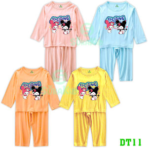 Combo 3Bộ đồ  dài tay dài quần bé trai bé gái hình in KUROMY cho bé từ 6kg-30kg.DT11