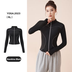 BT Woman Running Body Building Cycling Motion Coat Leisure Yoga Clothing Zipper Hooded Self Cultivation Appear Thin Thin Style Long Sleeved Sweat Absorption Breathable Suitable For Southeast Asian Climate