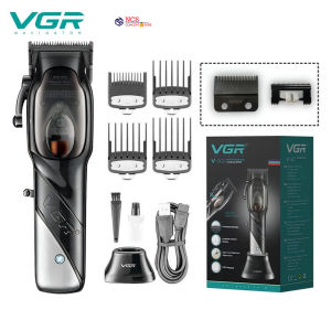 VGR V-002 Professional Hair Clipper Hair Trimmer RPM 9000 Magnetic Motor DLC Coating Blade Lithium Battery Rechargeable