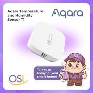 【GLOBAL】AQARA Temperature &amp Humidity Sensor T1 - Real Time Alert and Notifications - 2 Years Warranty