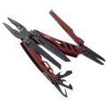 NexTool Flagship Pro Red / Black Stonewashed Multi-Tool 16 Functions with Nylon Pouch. 